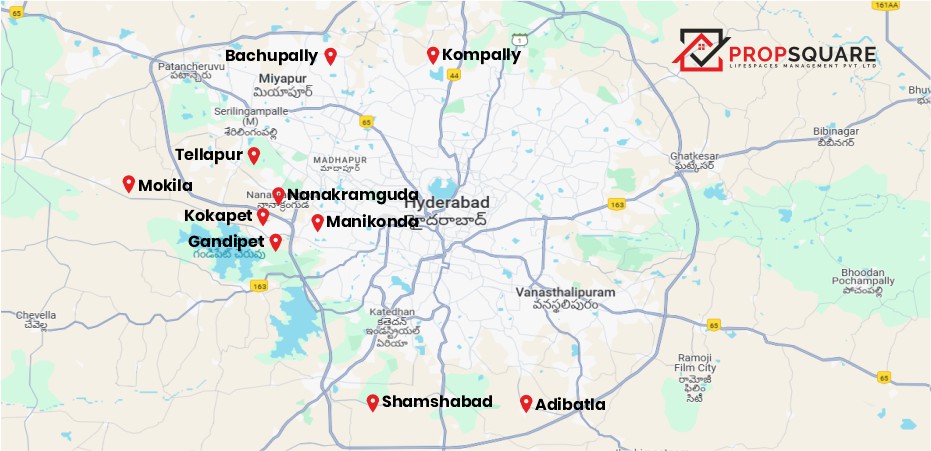 New gated communities under facility management in an emerging Hyderabad residential corridor